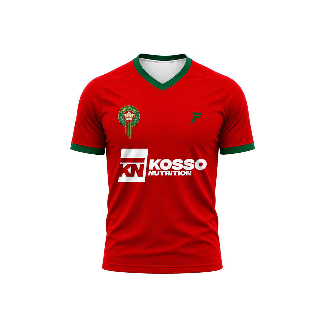 Maroc WK Shirt Rood - Kosso Nutrition | Kwaliteit = prioriteit