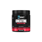 Zwarte pot Kosso Nutrition Creatine Monohydrate, smaakloos, op een witte achtergrond