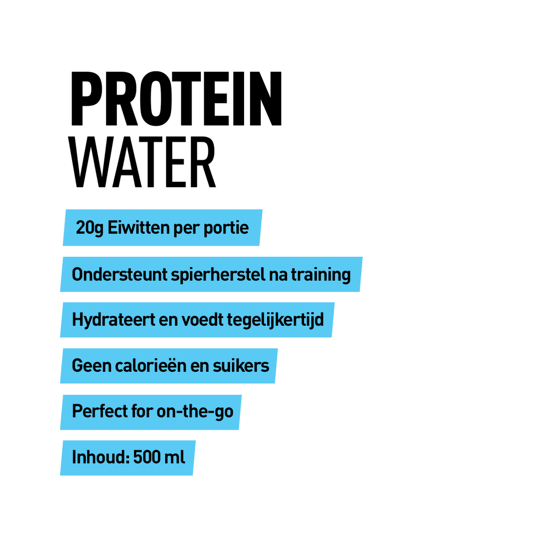 Protein water - Kosso Nutrition | Kwaliteit = prioriteit