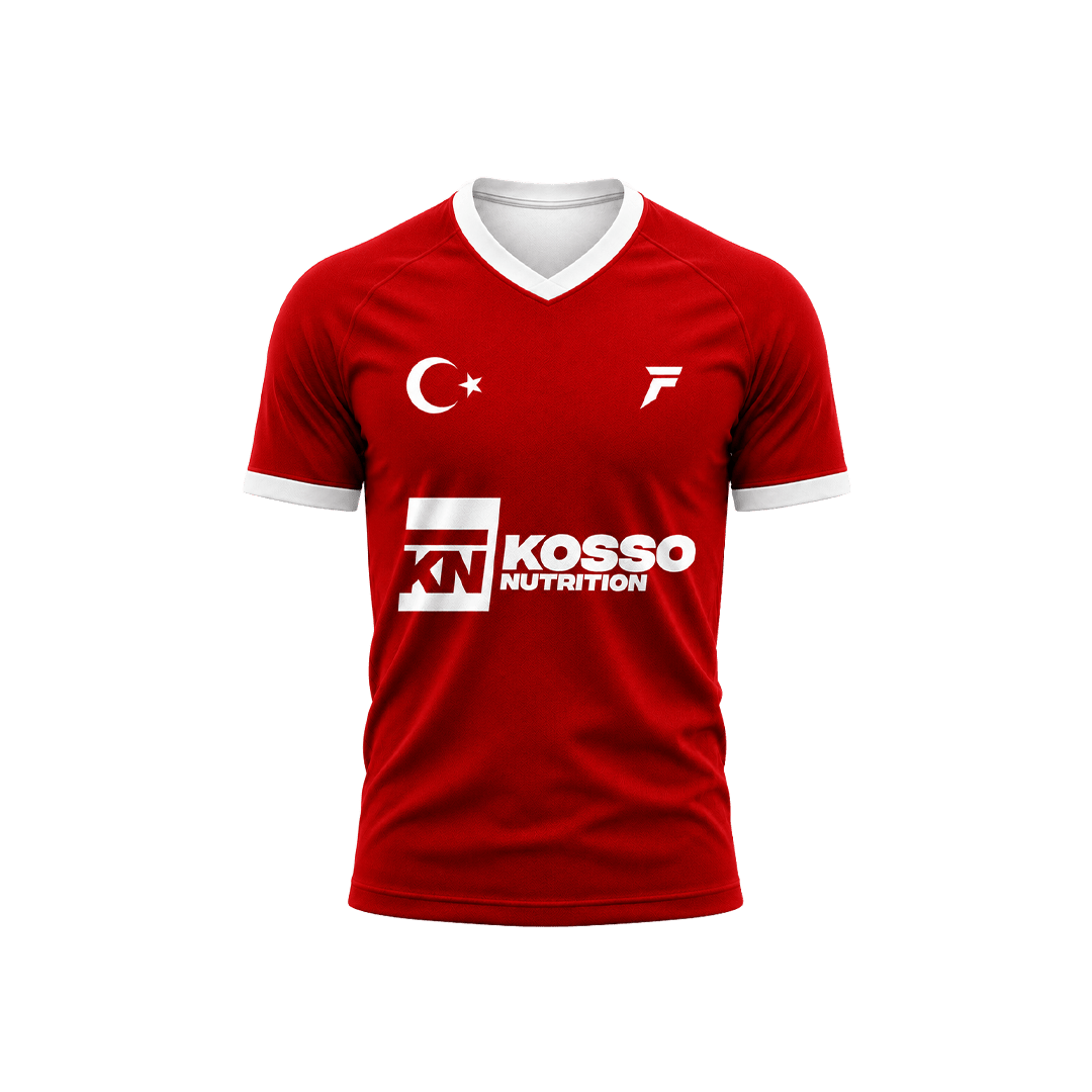 Turkiye WK Shirt Rood - Kosso Nutrition | Kwaliteit = prioriteit