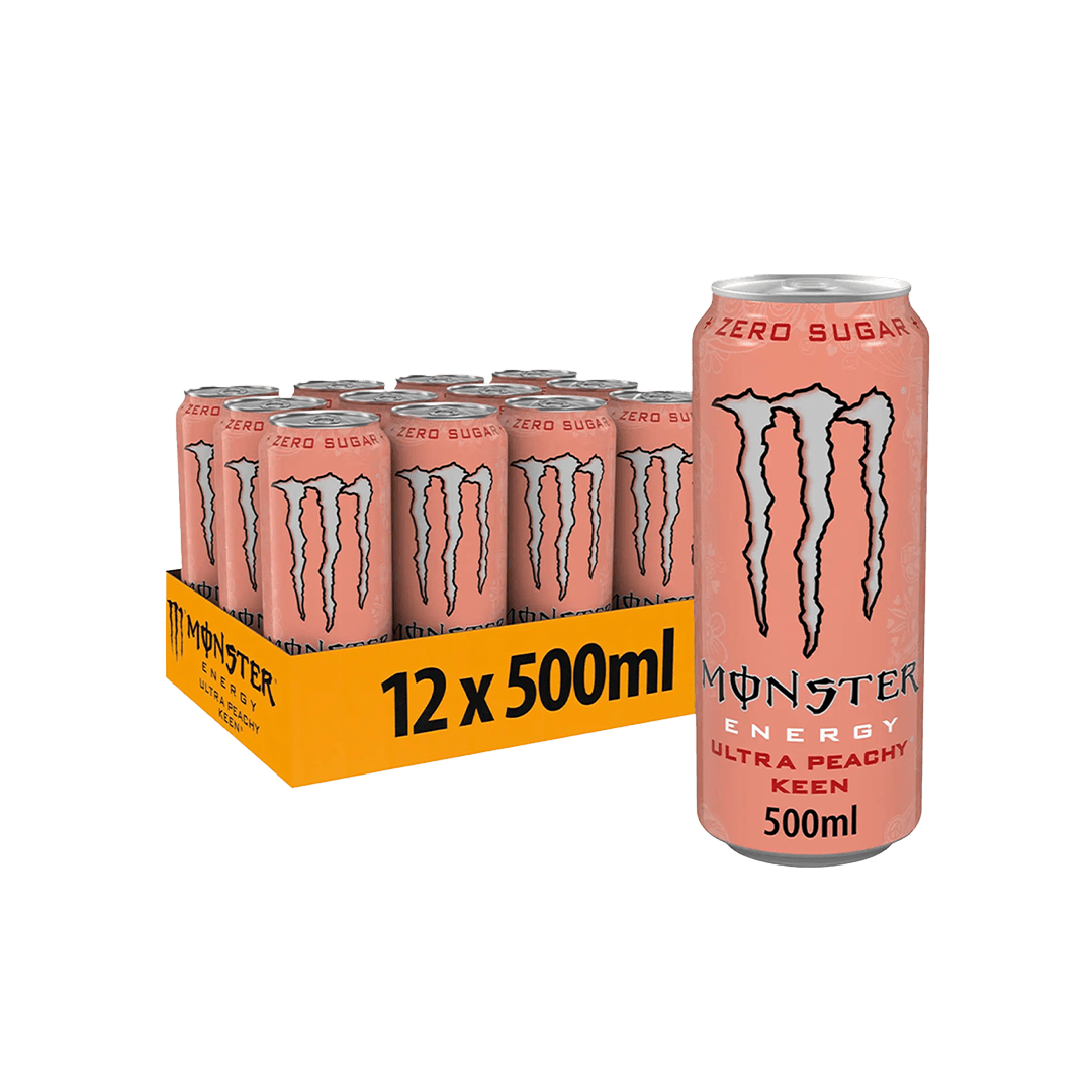 Monster Energy Ultra Peachy Keen 500ml - Kosso Nutrition