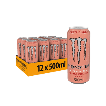 Monster Energy Ultra Peachy Keen 500ml - Kosso Nutrition