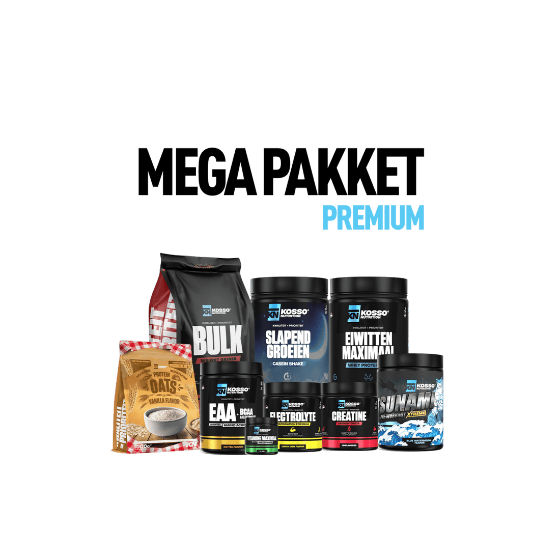 Mega pakket - Kosso Nutrition | Kwaliteit = prioriteit