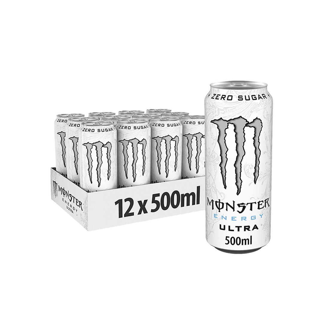 Monster Energy Ultra White 500ml - Kosso Nutrition