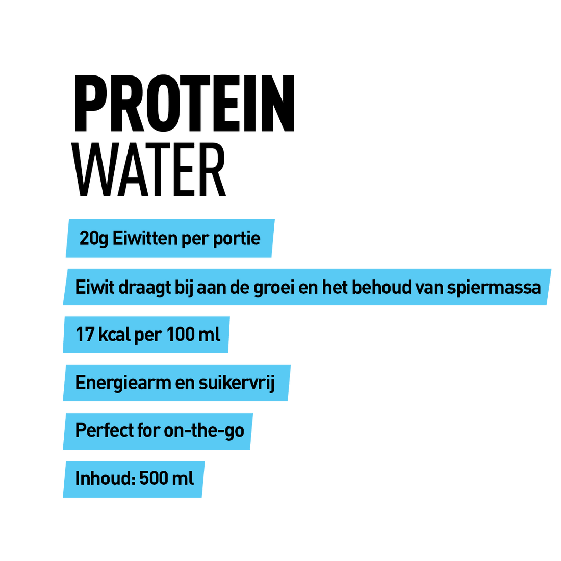 Protein Water - Kosso Nutrition | Kwaliteit = prioriteit