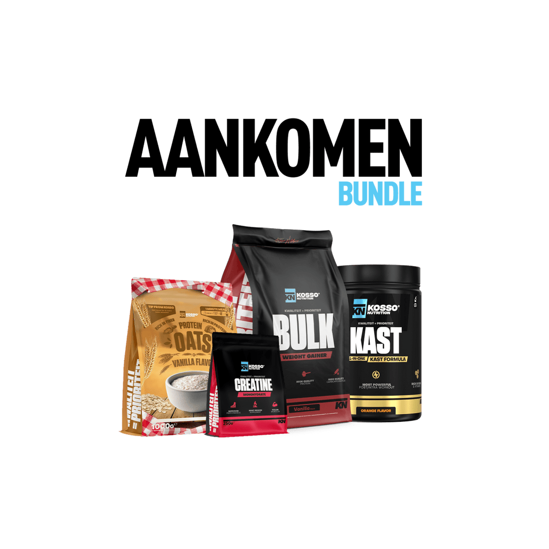 Aankomen pakket - Kosso Nutrition | Kwaliteit = prioriteit