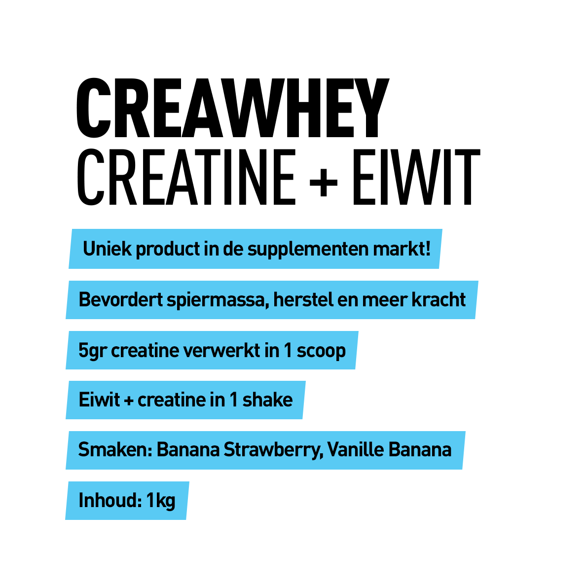 CreaWhey (Creatine Eiwit mix) - Kosso Nutrition