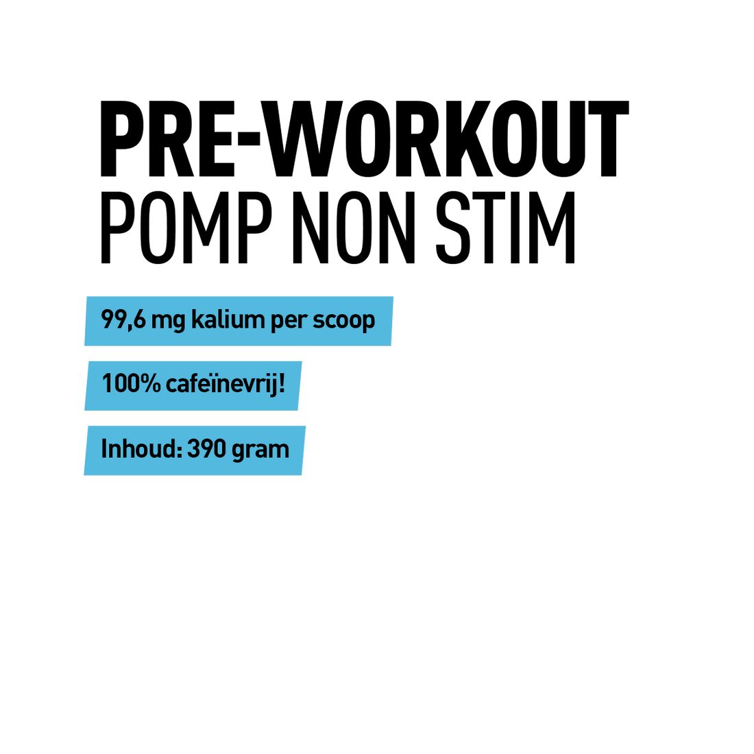 Opgepompt (Cafeïnevrij) - Kosso Nutrition | Kwaliteit = prioriteit