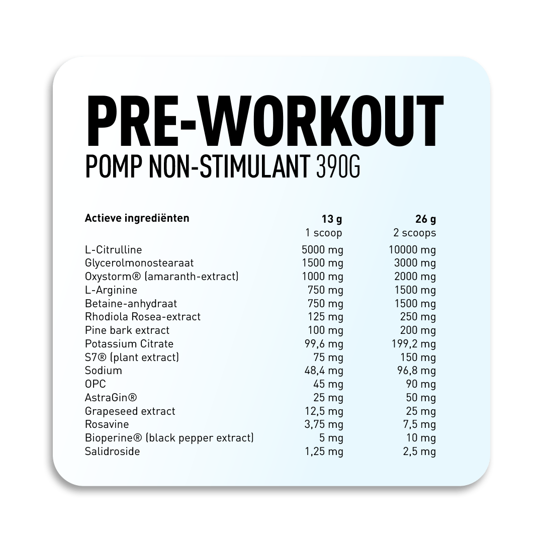 OPGEPOMPT (Cafeïnevrij) - Kosso Nutrition