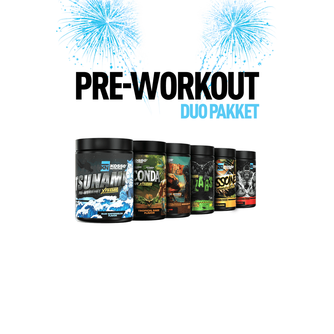 Pre - Workout Duo Goede Voornemens Pakket - Kosso Nutrition | Kwaliteit = prioriteit