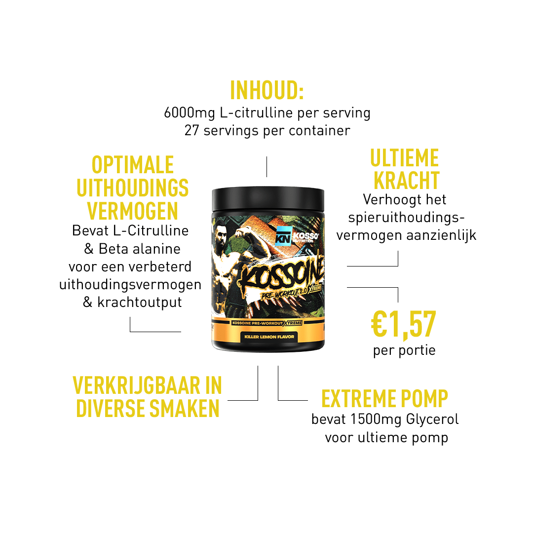 KILLER LEMON EXTREME PRE - WORKOUT - Kosso Nutrition