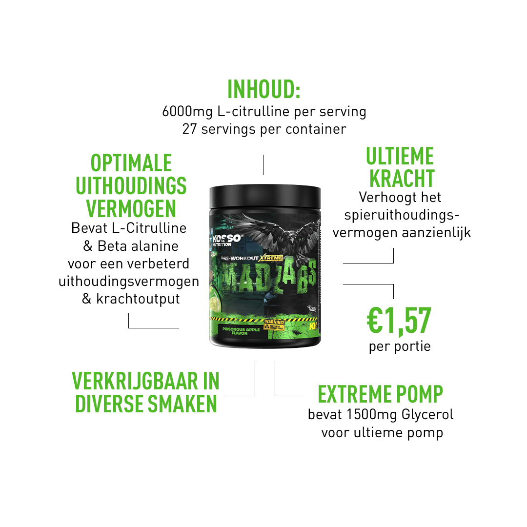 MADLABS EXTREME PRE - WORKOUT - Kosso Nutrition