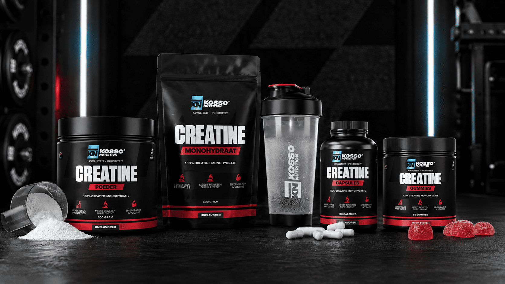 Verschillende soorten creatine vergelijken: hoe doe je dit? - Kosso Nutrition | Kwaliteit = prioriteit