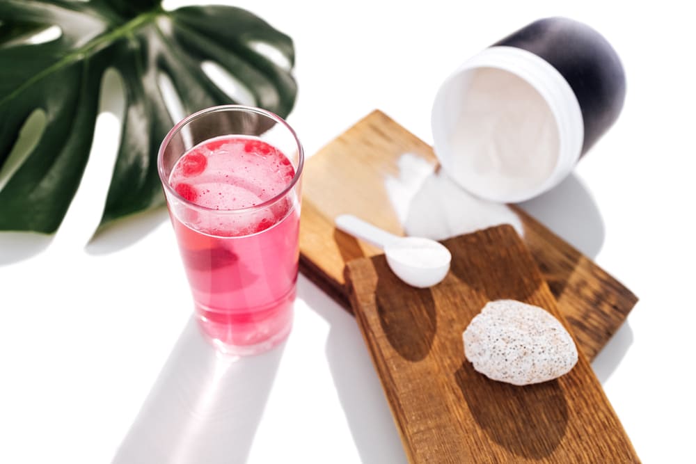 l glutamine in een glas water mengen