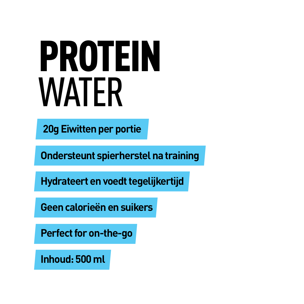 Protein water - Kosso Nutrition | Kwaliteit = prioriteit