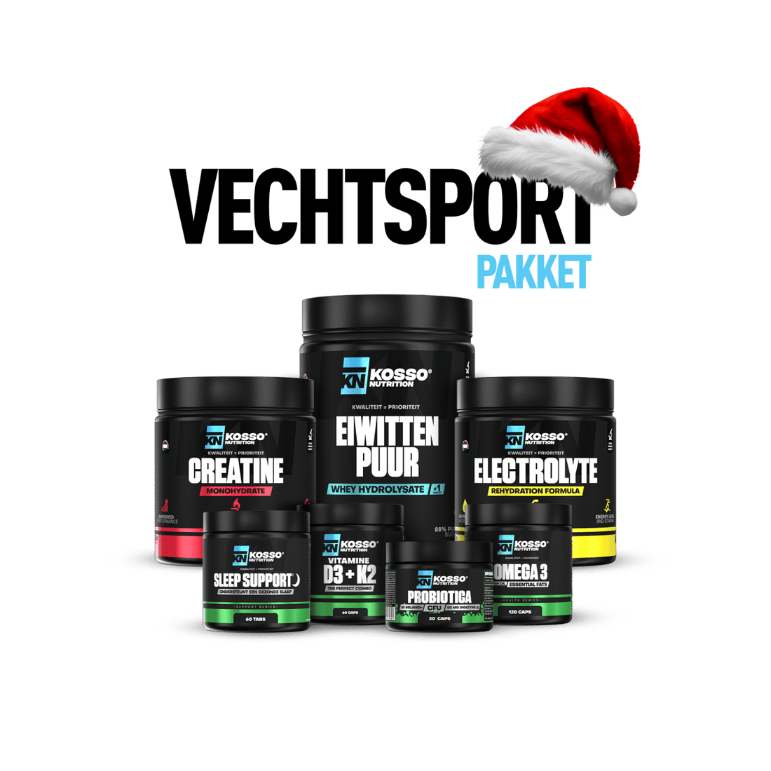 Vechtsport kerstpakket - Kosso Nutrition | Kwaliteit = prioriteit