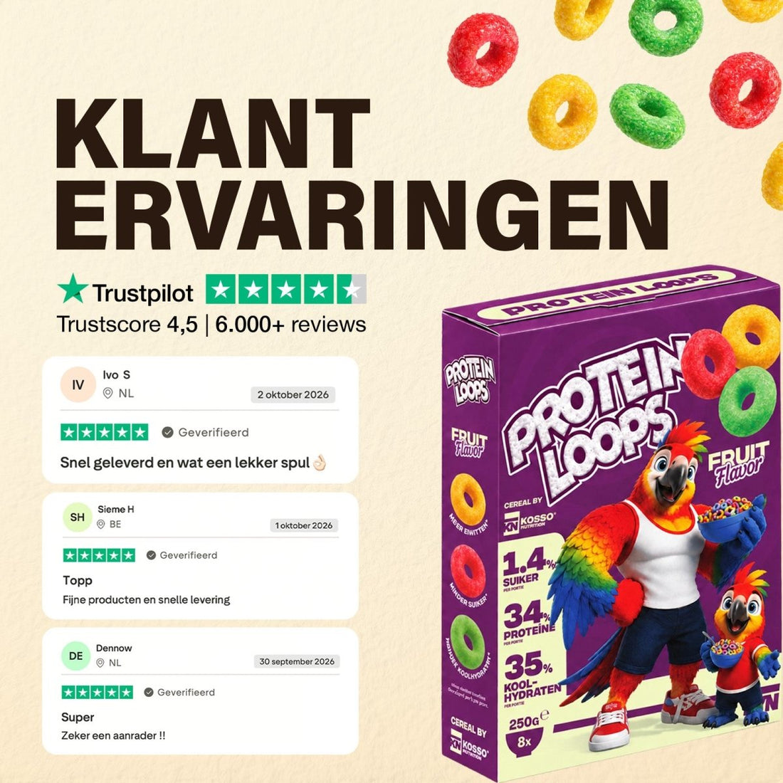 Protein Loops - Kosso Nutrition | Kwaliteit = prioriteit