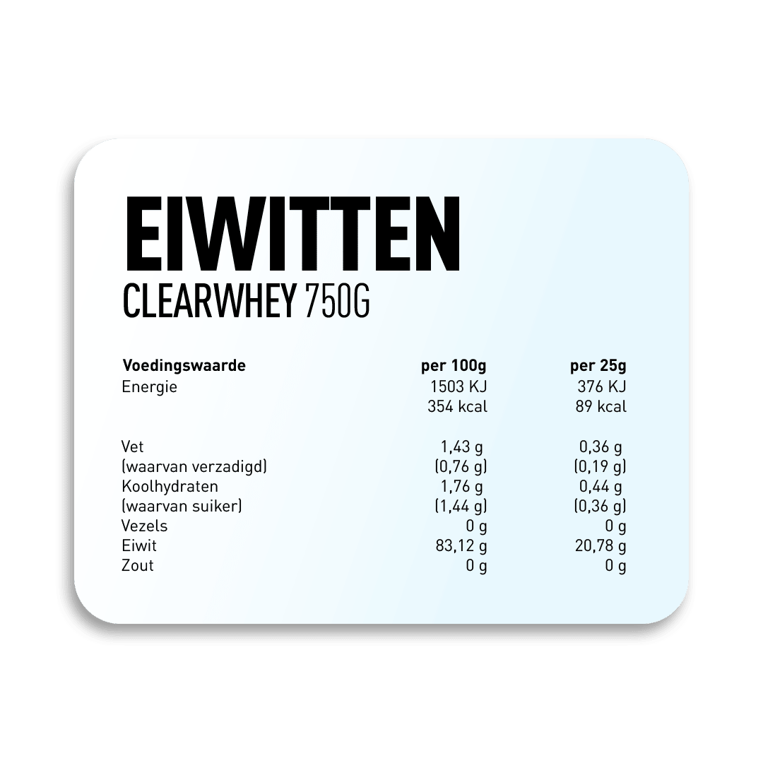 CLEAR WHEY - Kosso Nutrition | Kwaliteit = prioriteit