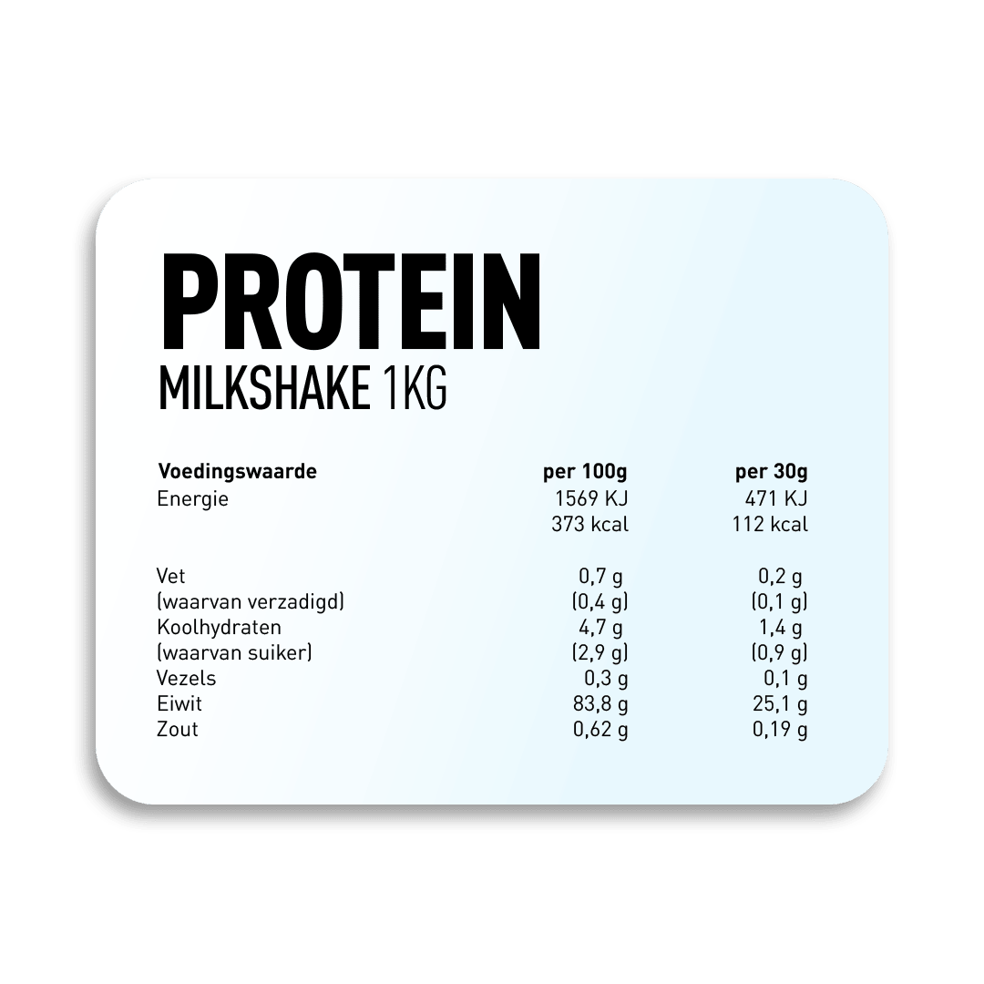 Protein Milkshake - Kosso Nutrition | Kwaliteit = prioriteit