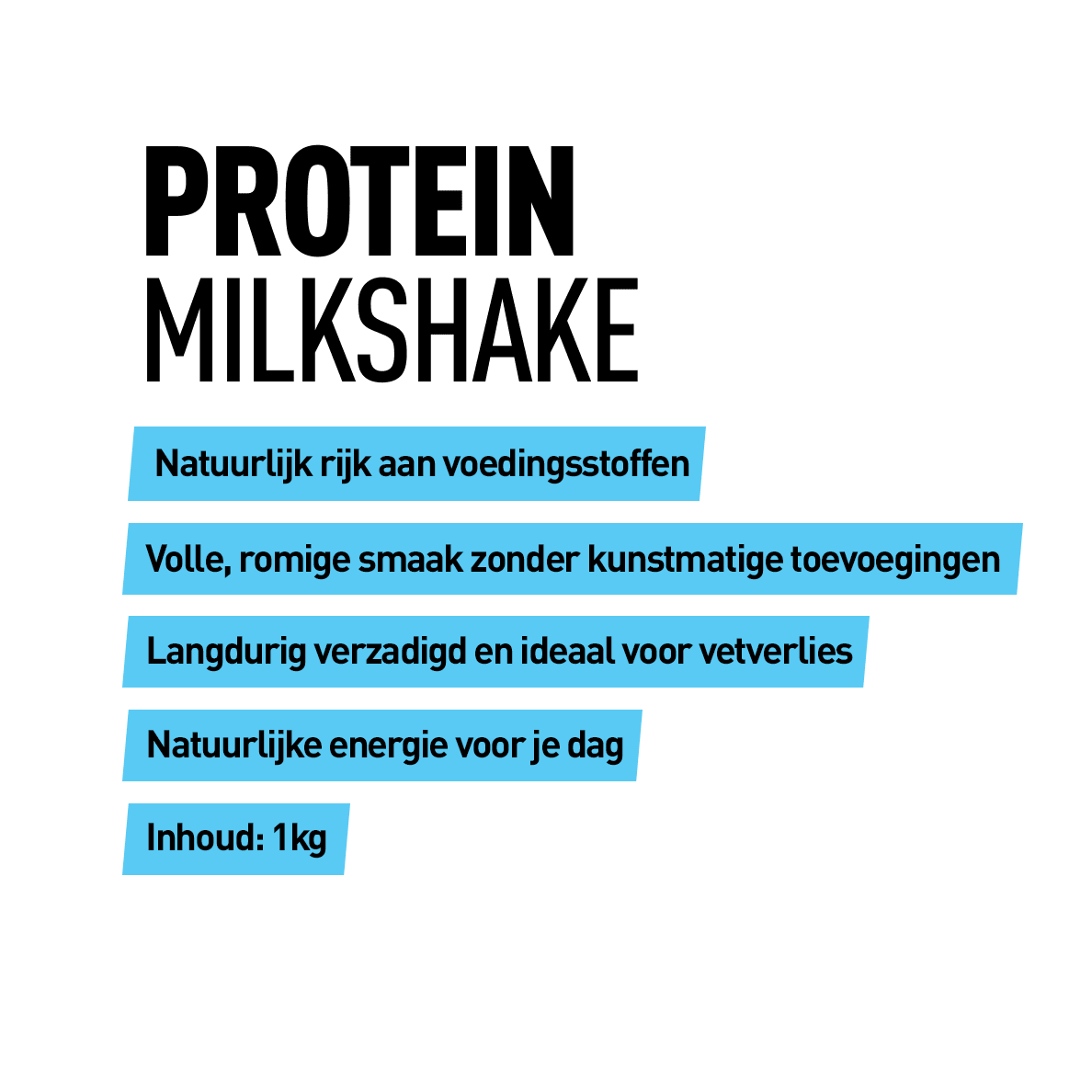 Protein Milkshake - Kosso Nutrition | Kwaliteit = prioriteit