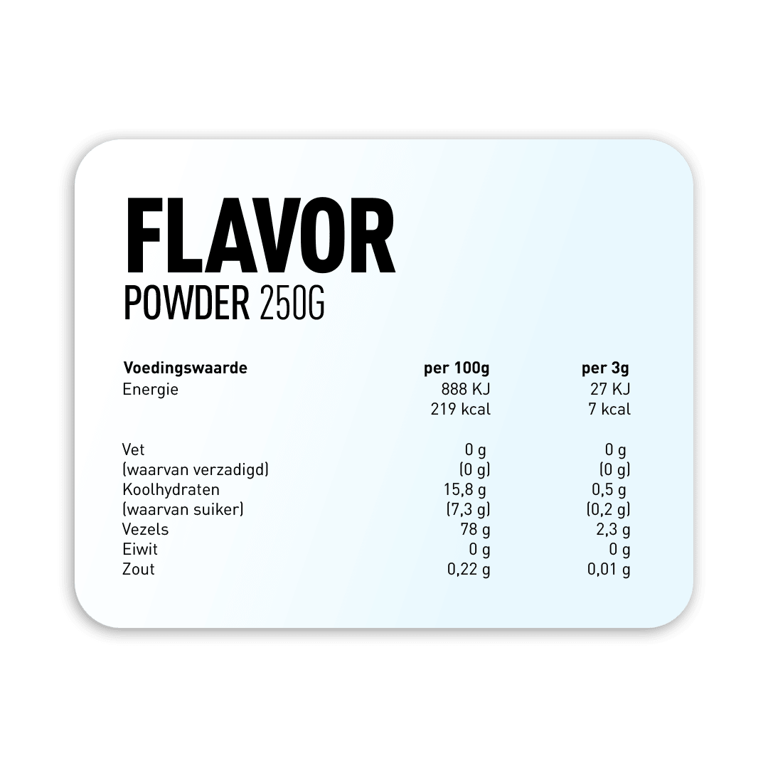 Flavour Powder - Kosso Nutrition | Kwaliteit = prioriteit