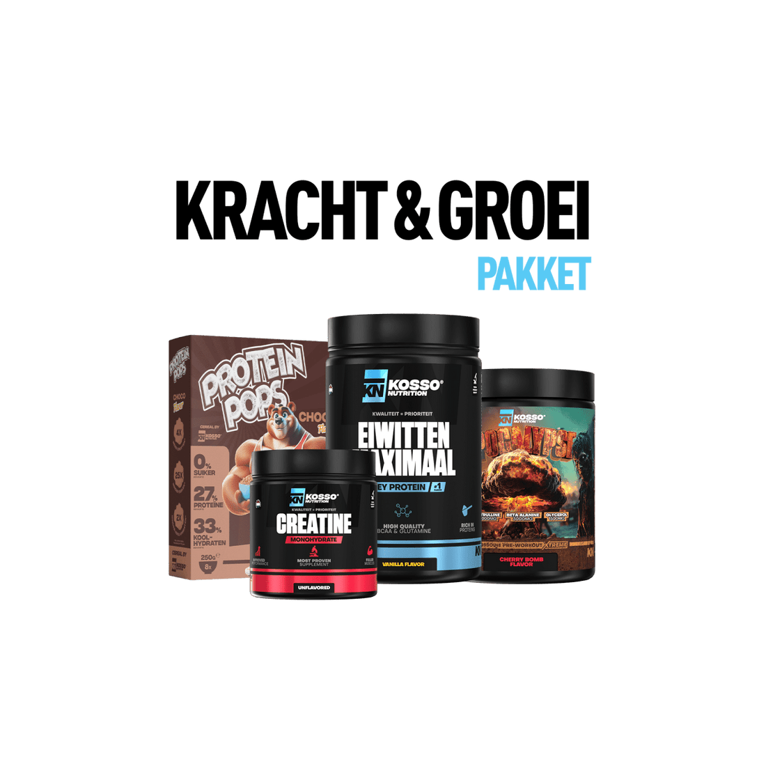 Kracht & Groei Pakket - Kosso Nutrition | Kwaliteit = prioriteit