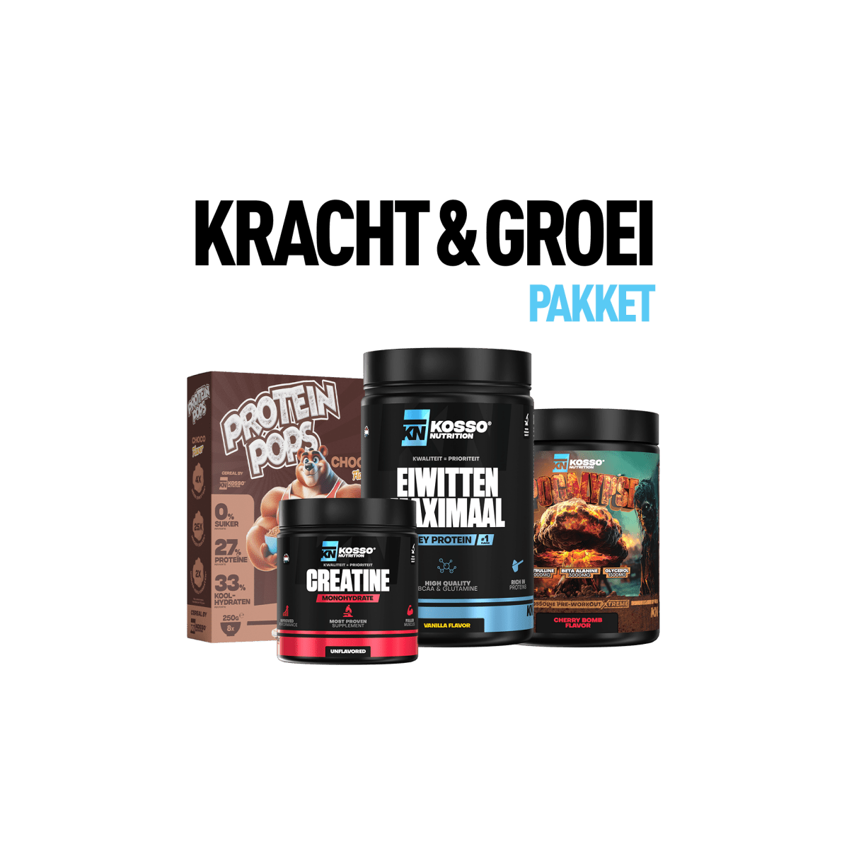 Kracht & Groei Pakket - Kosso Nutrition | Kwaliteit = prioriteit