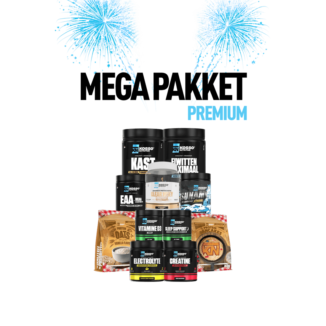 Mega Goede Voornemens Pakket - Kosso Nutrition | Kwaliteit = prioriteit