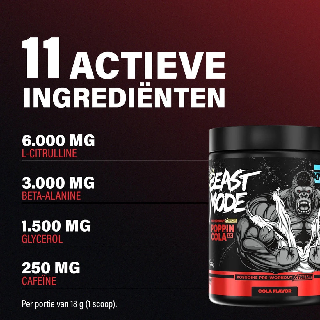 Poppin Cola Extreme Pre-workout - Kosso Nutrition | Kwaliteit = prioriteit