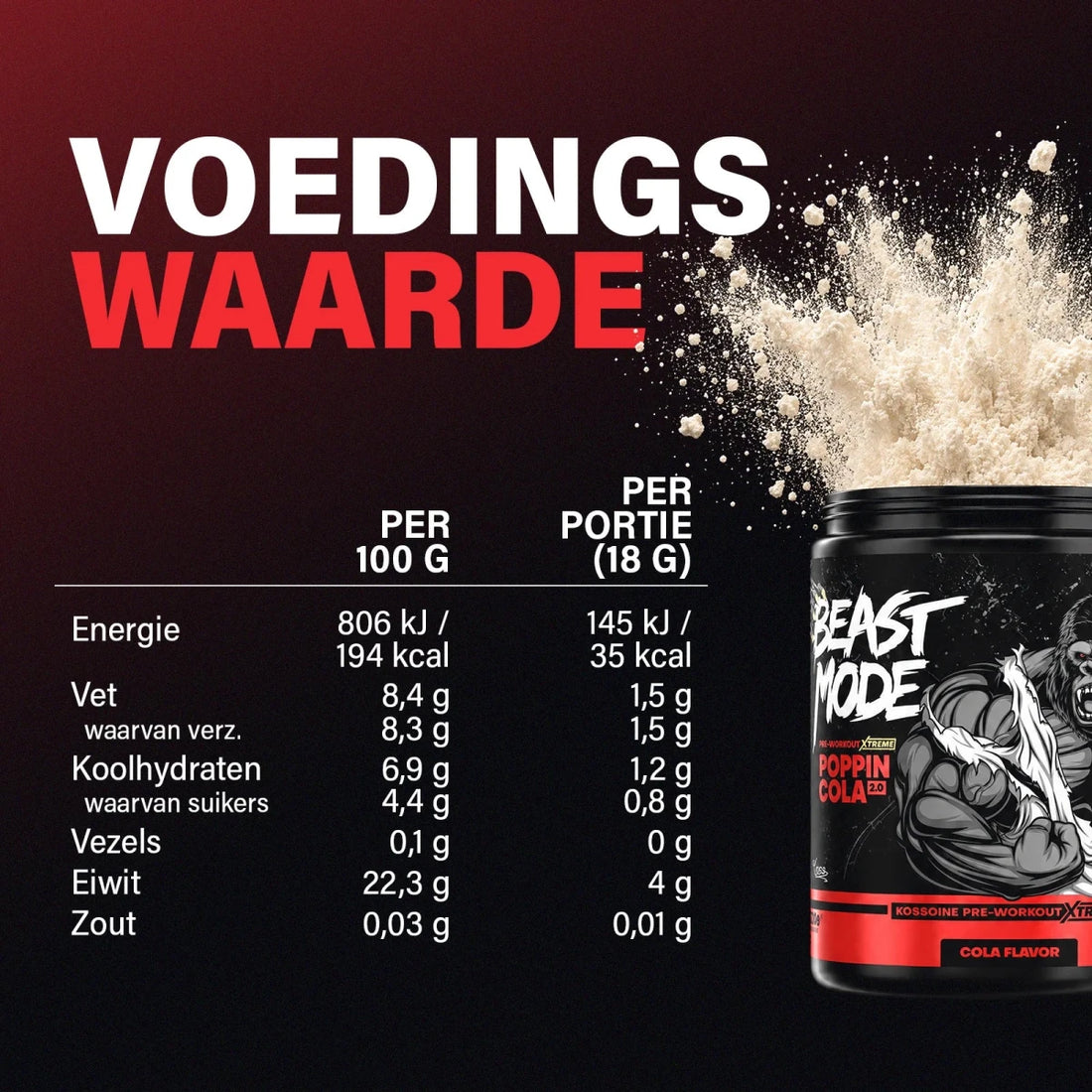 Poppin Cola Extreme Pre-workout - Kosso Nutrition | Kwaliteit = prioriteit