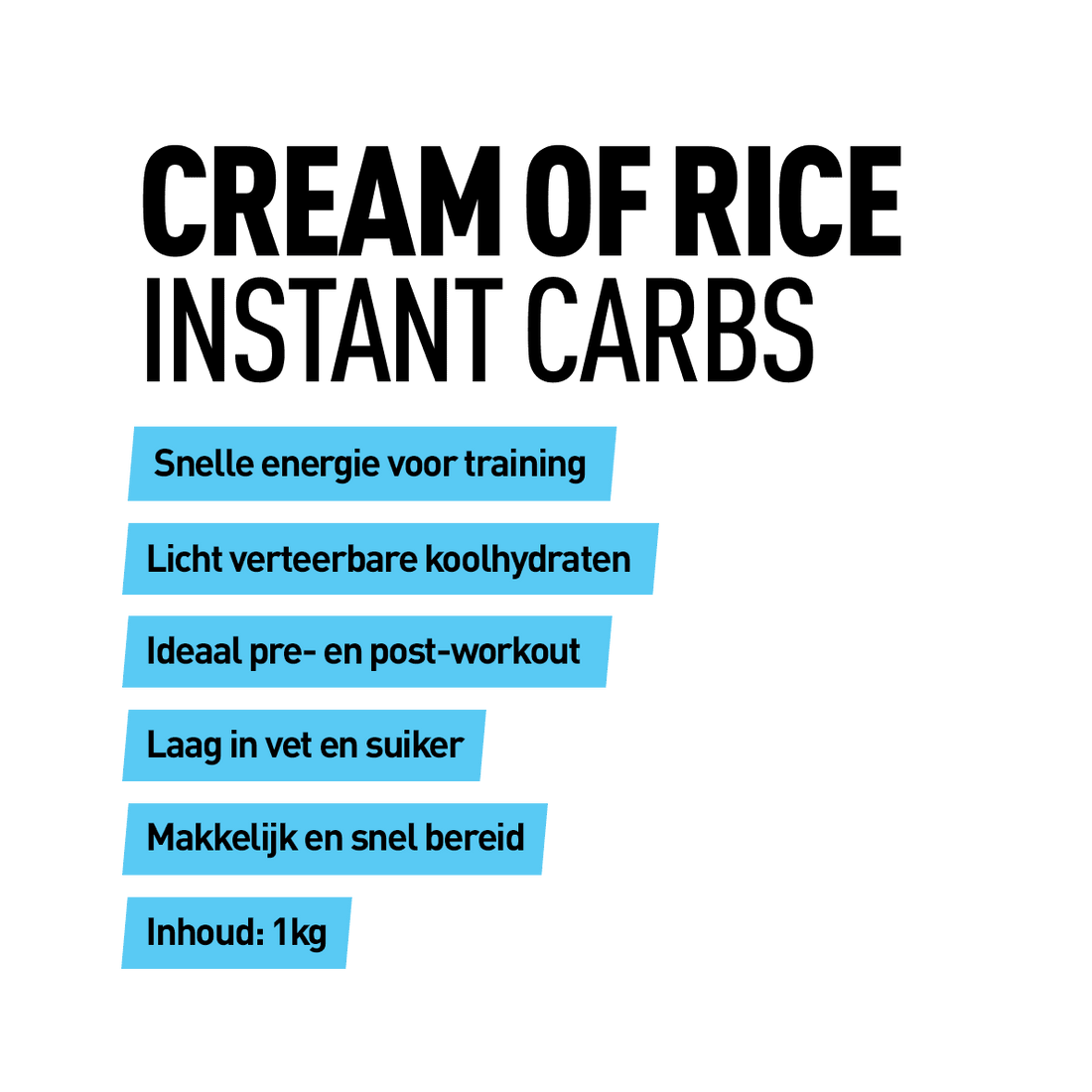 Cream Of Rice - Kosso Nutrition | Kwaliteit = prioriteit