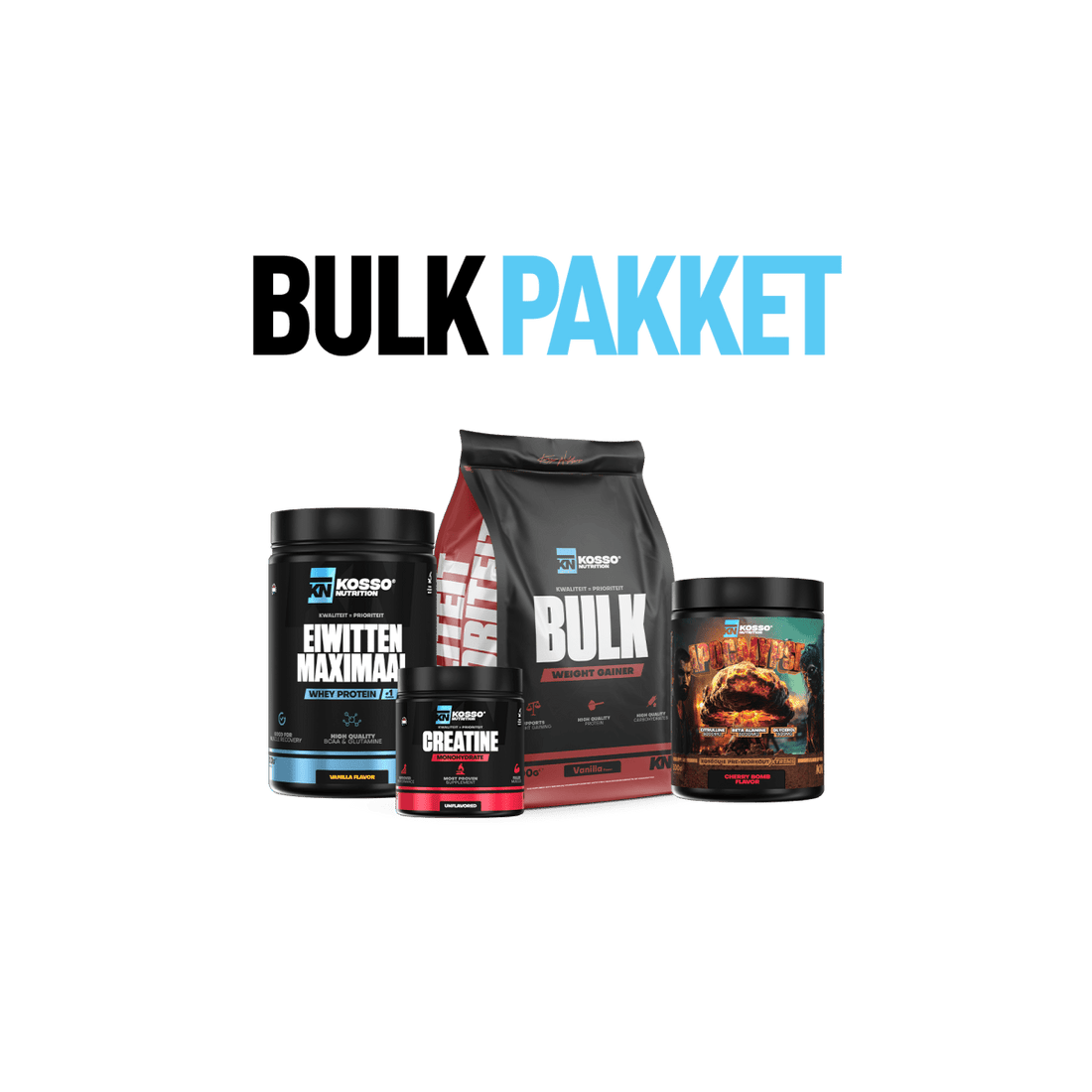 Bulk Pakket - Kosso Nutrition | Kwaliteit = prioriteit
