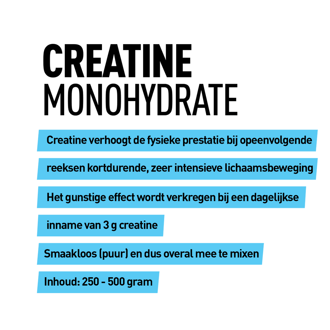 Creatine Poeder - Kosso Nutrition | Kwaliteit = prioriteit