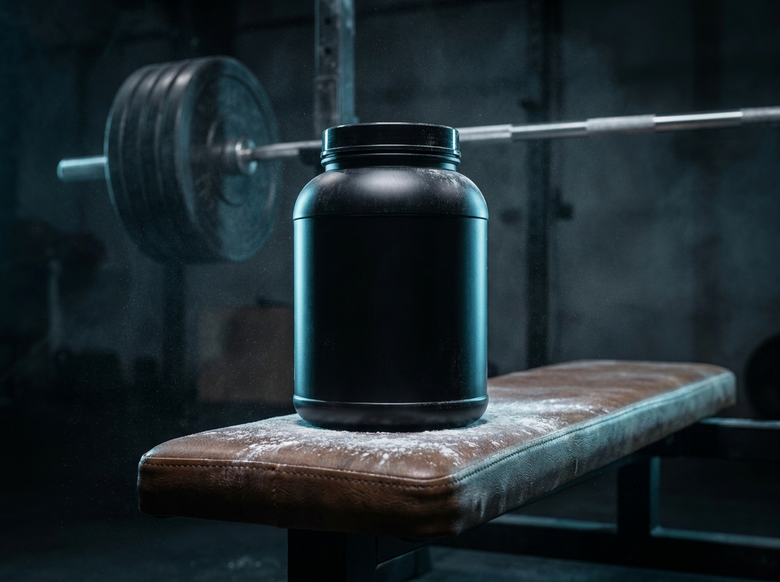 G.O.A.T. pot op de bank in de gym