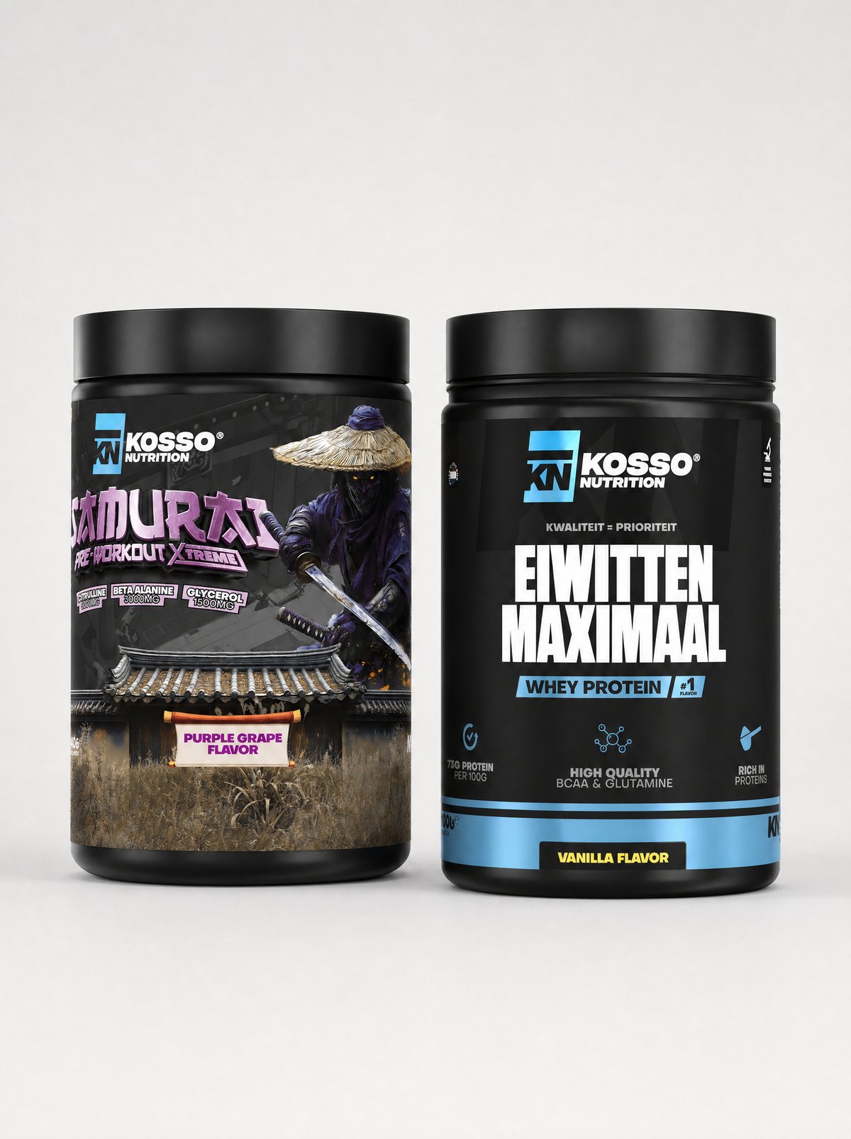 Samurai Pre-Workout + Eiwitten Maximaal 1 kg