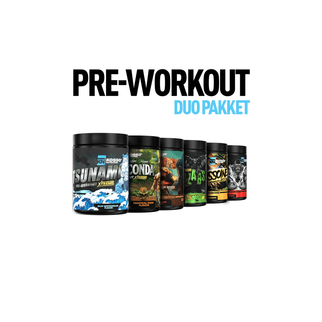 Pre - Workout Duo Pakket - Kosso Nutrition | Kwaliteit = prioriteit