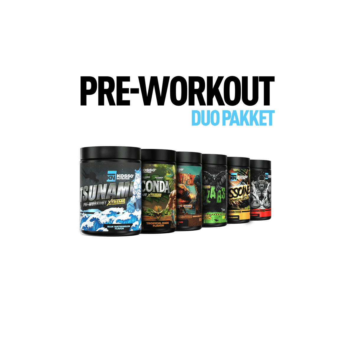 Pre - Workout Duo Pakket - Kosso Nutrition | Kwaliteit = prioriteit