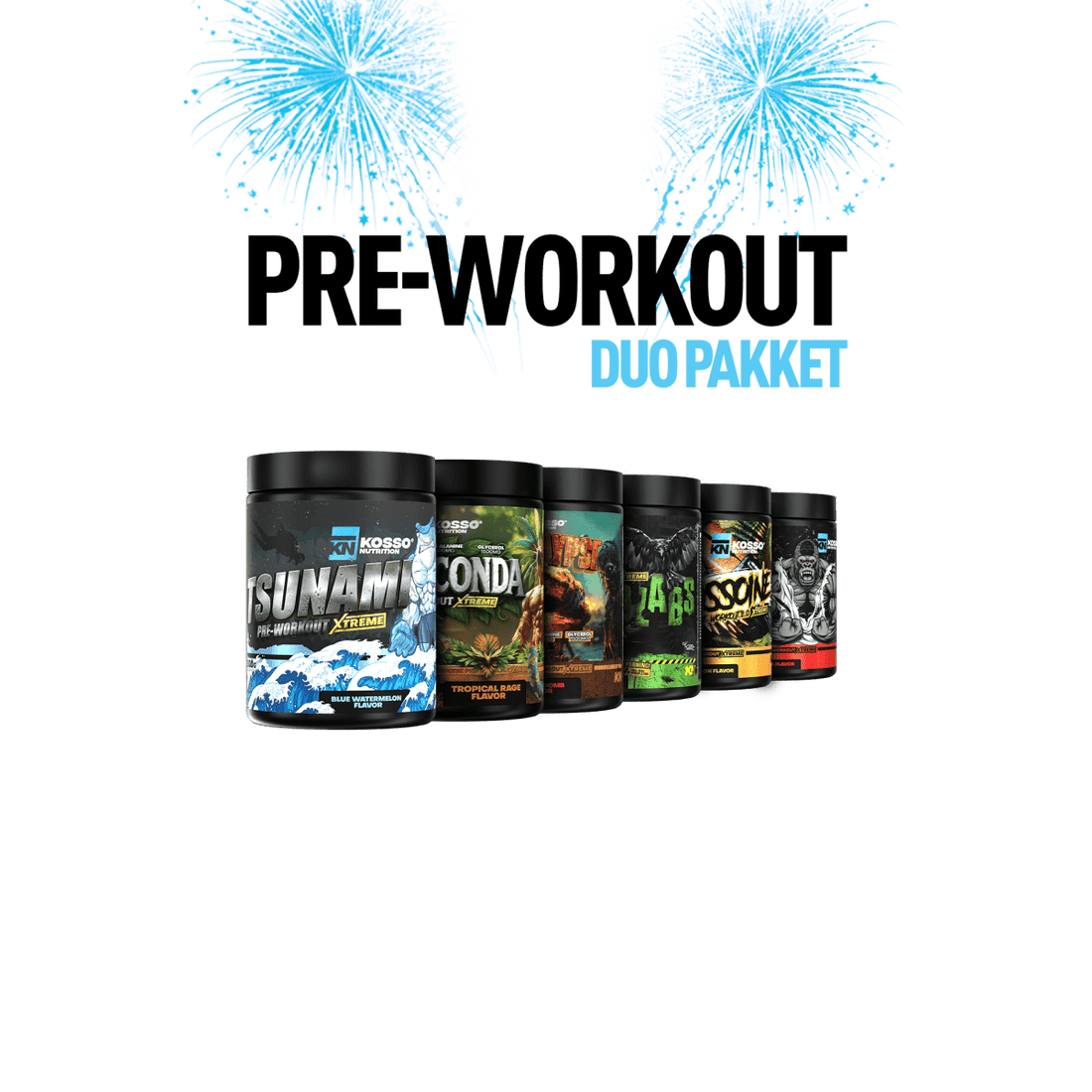 Pre - Workout Duo Goede Voornemens Pakket - Kosso Nutrition | Kwaliteit = prioriteit