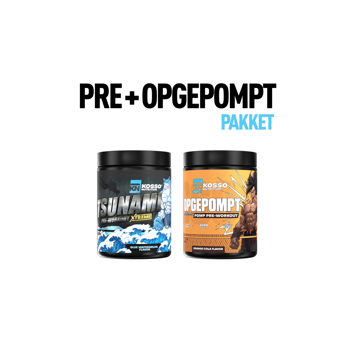 Pre + Opgepompt Pakket - Kosso Nutrition | Kwaliteit = prioriteit