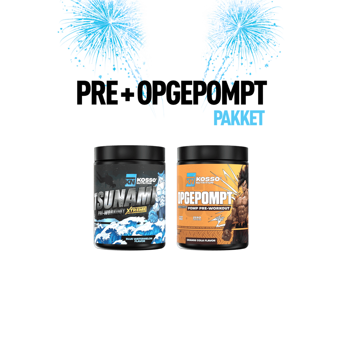 Pre + Opgepompt Goede Voornemens Pakket - Kosso Nutrition | Kwaliteit = prioriteit