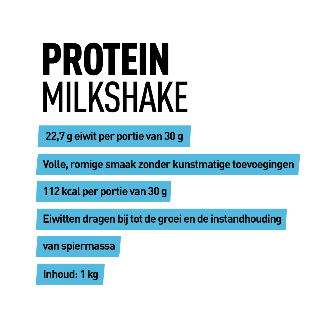 Protein Milkshake - Kosso Nutrition | Kwaliteit = prioriteit