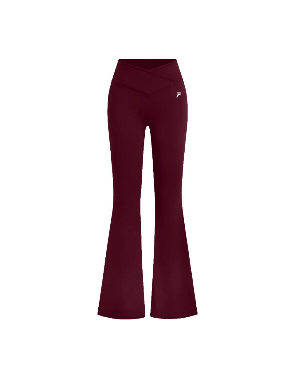 Vital Flared Leggings Burgundy - Kosso Nutrition | Kwaliteit = prioriteit