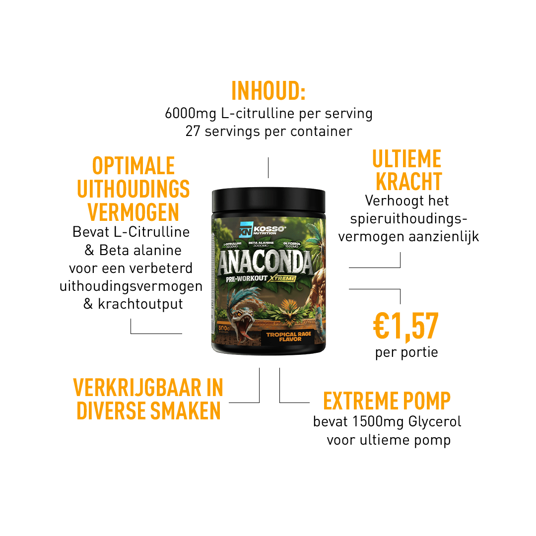ANACONDA EXTREME PRE - WORKOUT - Kosso Nutrition