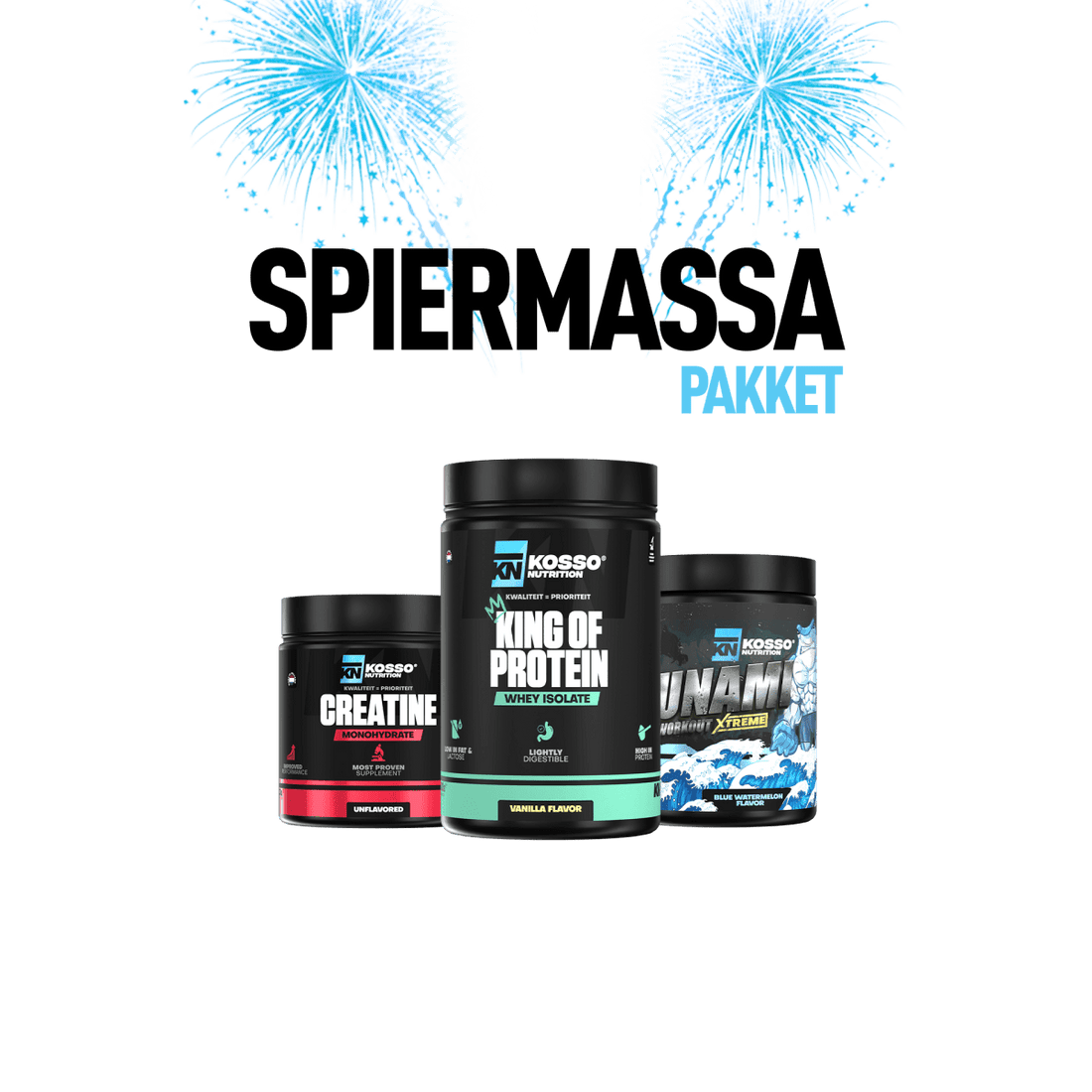 Spiermassa Goede Voornemens Pakket - Kosso Nutrition | Kwaliteit = prioriteit