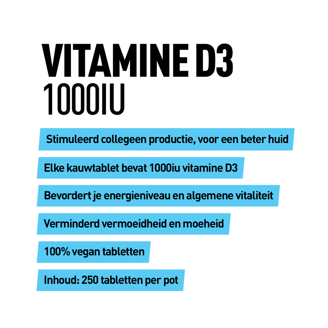 Vitamine D3 1000 IU - Kosso Nutrition